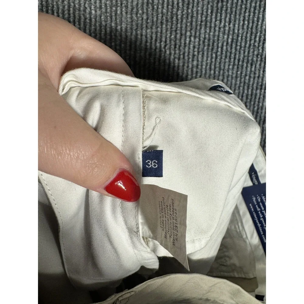 Vineyard Vines Chino Links Shorts Mens Size 36 Khaki Pleated 9